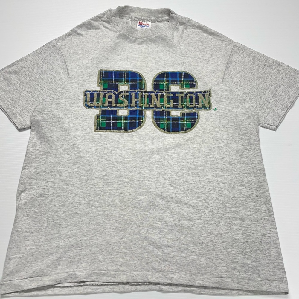 Vintage Single Stitched Washington DC Plaid Tee Size L